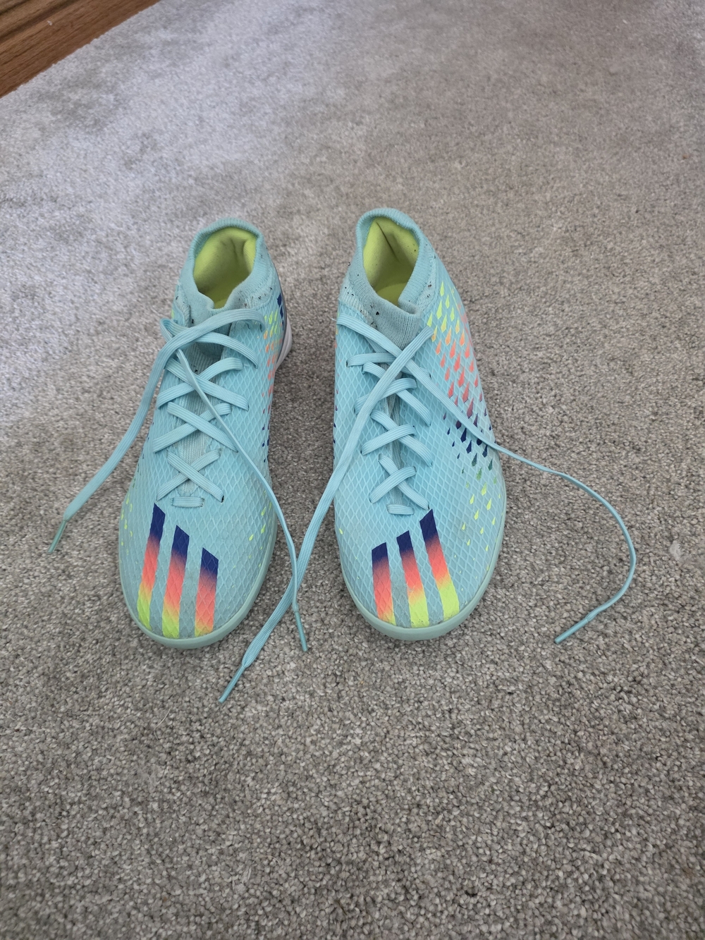 adidas Teal Indoor Soccer Futsol Boots